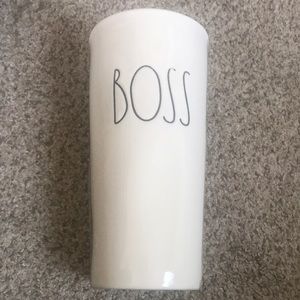 Rae Dunn “Boss” tumbler